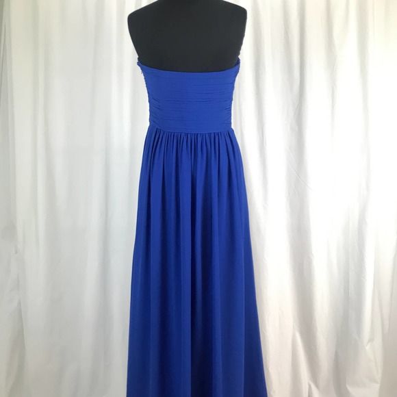 Bill Levkoff Strapless Bridesmaid Dress in Horizon - Picture 2 of 8